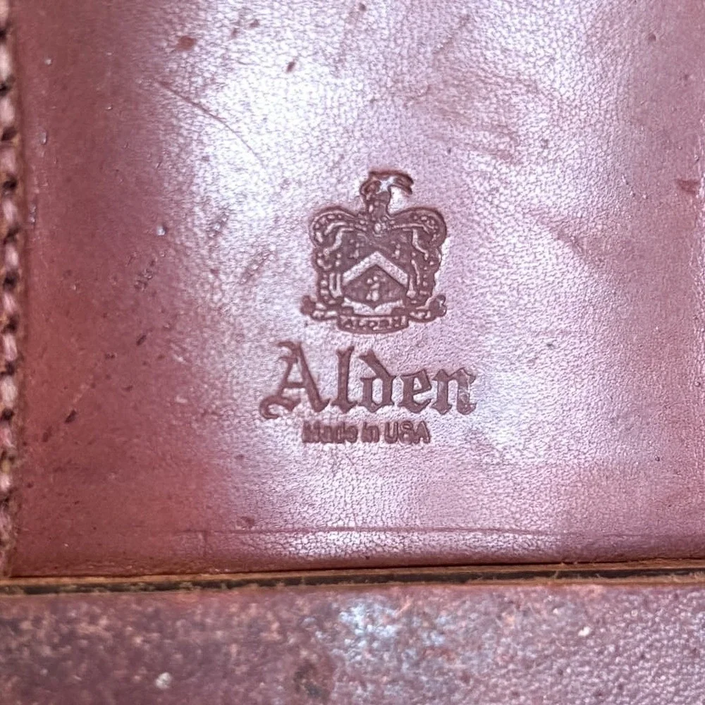 Alden 17831F Mens Half Strap LHS Penny Loafer 9 B/D Cordovan Brown Leather USA